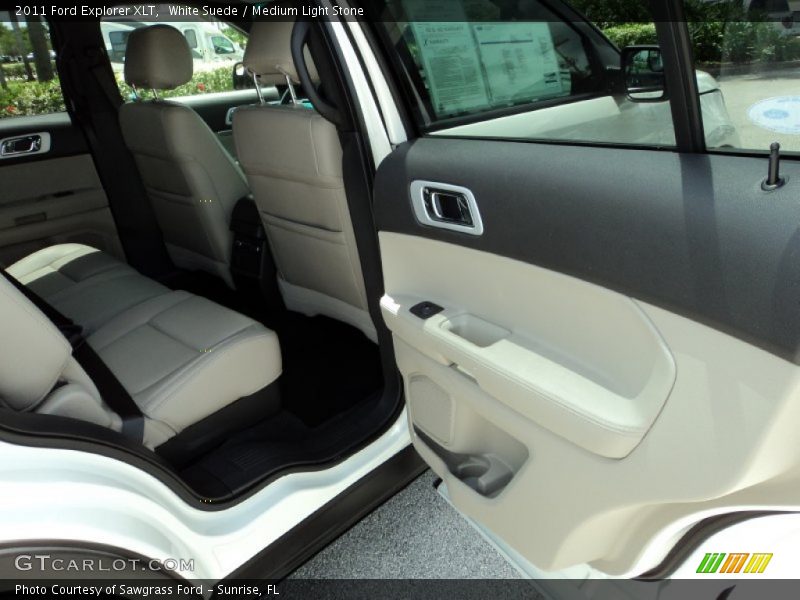 White Suede / Medium Light Stone 2011 Ford Explorer XLT