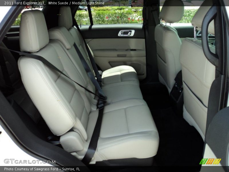 White Suede / Medium Light Stone 2011 Ford Explorer XLT