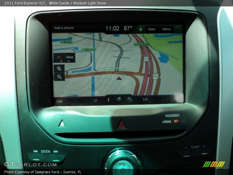 White Suede / Medium Light Stone 2011 Ford Explorer XLT