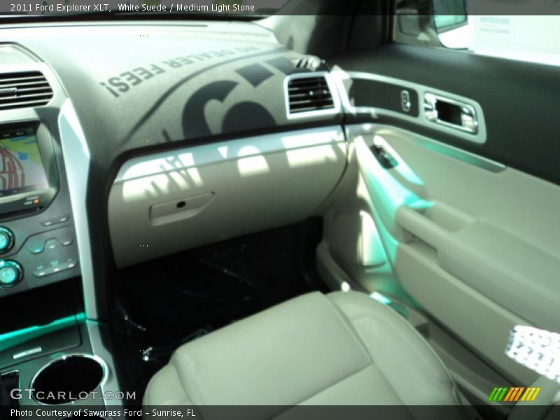 White Suede / Medium Light Stone 2011 Ford Explorer XLT