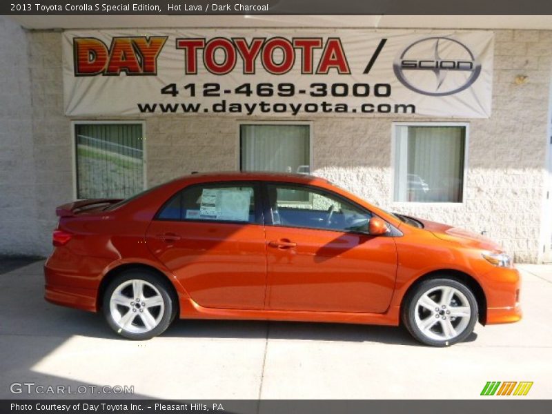 Hot Lava / Dark Charcoal 2013 Toyota Corolla S Special Edition