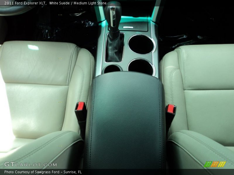 White Suede / Medium Light Stone 2011 Ford Explorer XLT