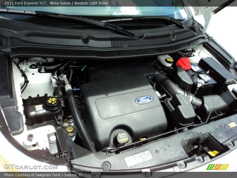 White Suede / Medium Light Stone 2011 Ford Explorer XLT
