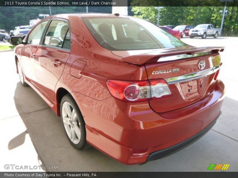 Hot Lava / Dark Charcoal 2013 Toyota Corolla S Special Edition