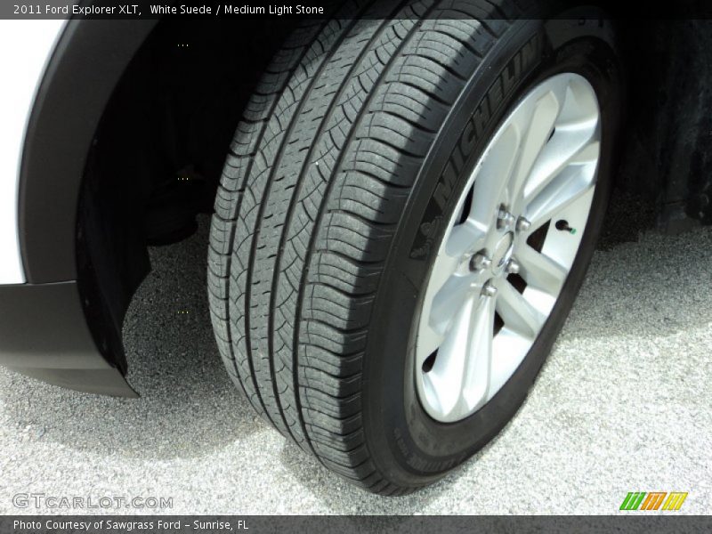 White Suede / Medium Light Stone 2011 Ford Explorer XLT