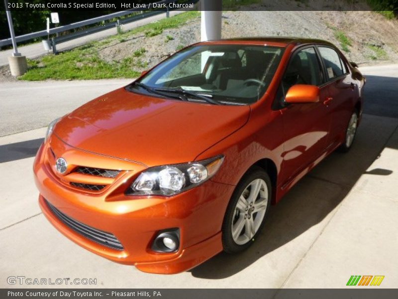 Hot Lava / Dark Charcoal 2013 Toyota Corolla S Special Edition