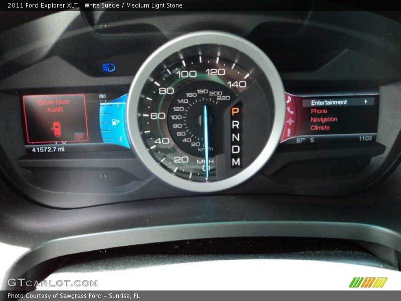 White Suede / Medium Light Stone 2011 Ford Explorer XLT