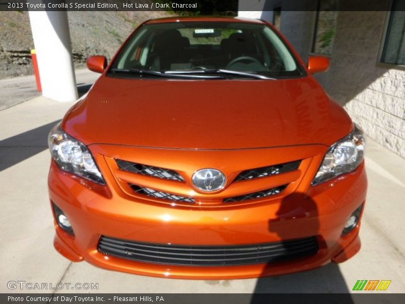 Hot Lava / Dark Charcoal 2013 Toyota Corolla S Special Edition