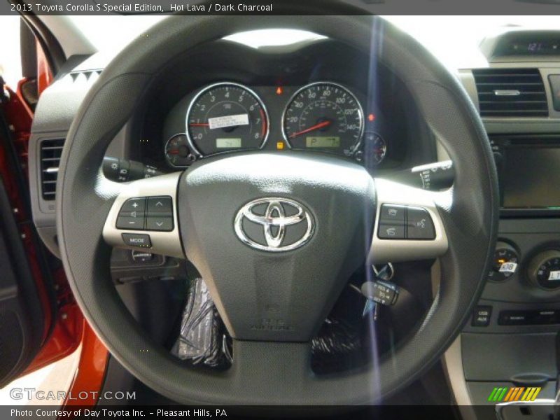 Hot Lava / Dark Charcoal 2013 Toyota Corolla S Special Edition