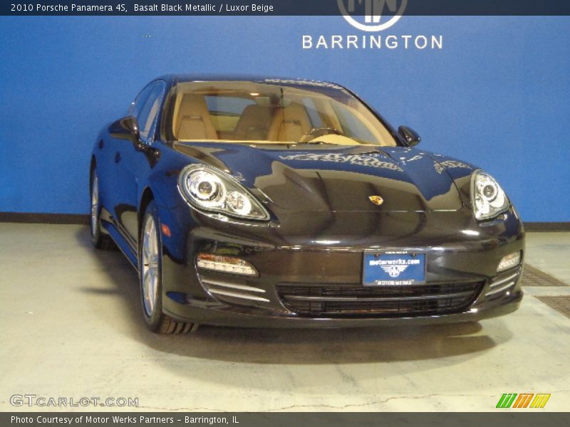 Basalt Black Metallic / Luxor Beige 2010 Porsche Panamera 4S