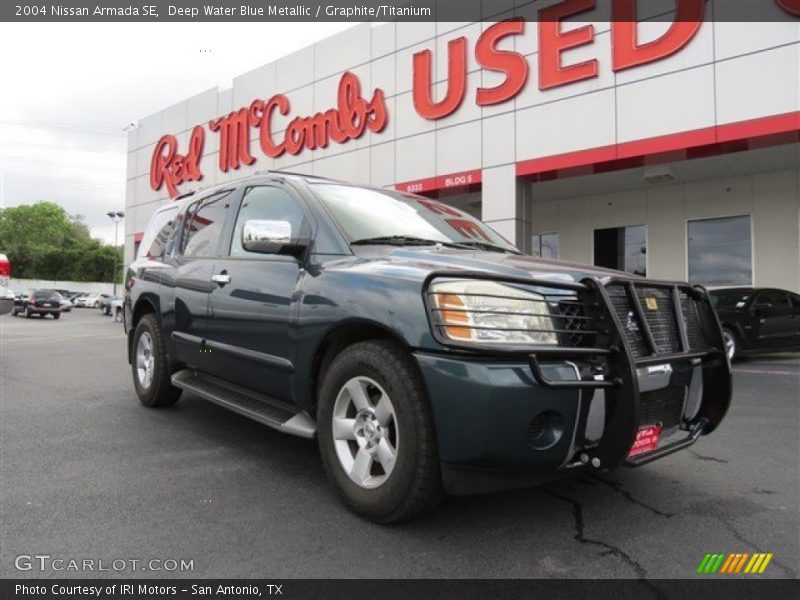 Deep Water Blue Metallic / Graphite/Titanium 2004 Nissan Armada SE