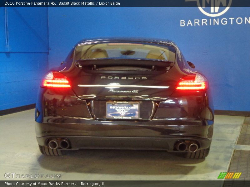 Basalt Black Metallic / Luxor Beige 2010 Porsche Panamera 4S