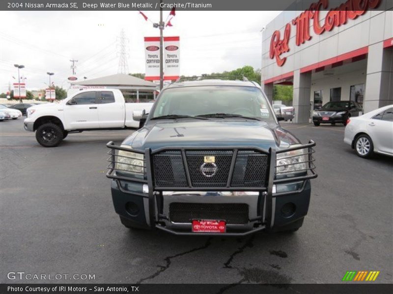 Deep Water Blue Metallic / Graphite/Titanium 2004 Nissan Armada SE