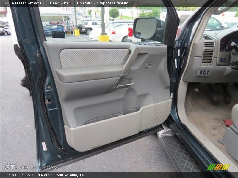 Deep Water Blue Metallic / Graphite/Titanium 2004 Nissan Armada SE