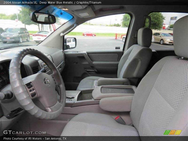 Deep Water Blue Metallic / Graphite/Titanium 2004 Nissan Armada SE