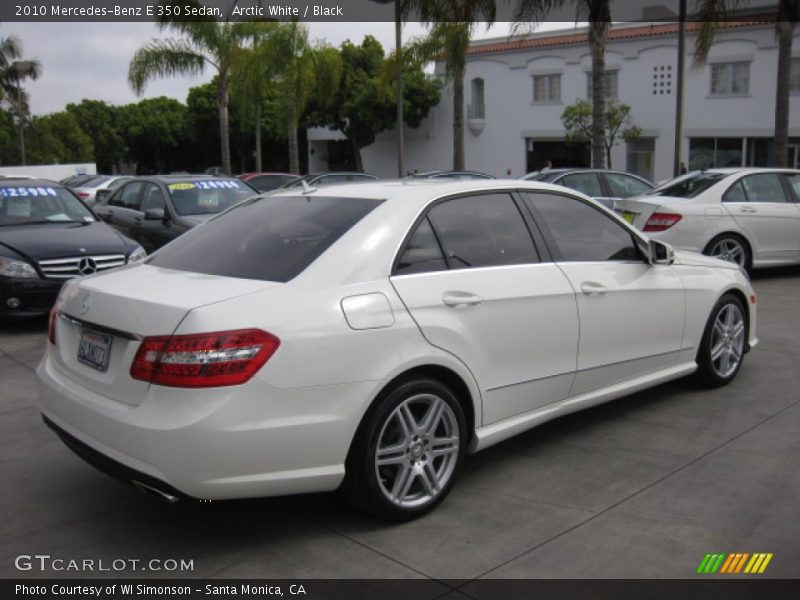 Arctic White / Black 2010 Mercedes-Benz E 350 Sedan