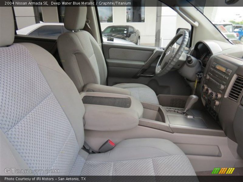 Deep Water Blue Metallic / Graphite/Titanium 2004 Nissan Armada SE