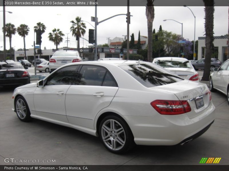 Arctic White / Black 2010 Mercedes-Benz E 350 Sedan