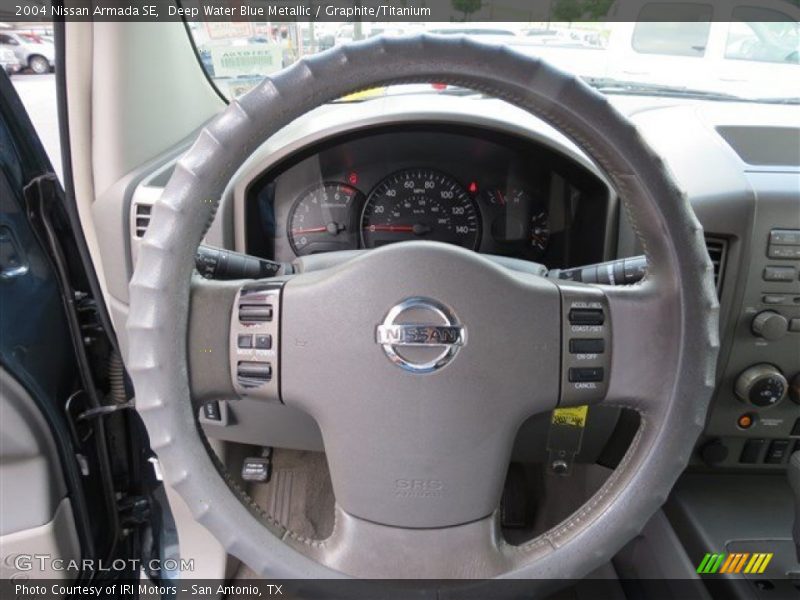 Deep Water Blue Metallic / Graphite/Titanium 2004 Nissan Armada SE