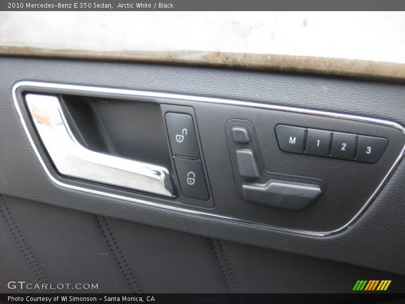 Arctic White / Black 2010 Mercedes-Benz E 350 Sedan