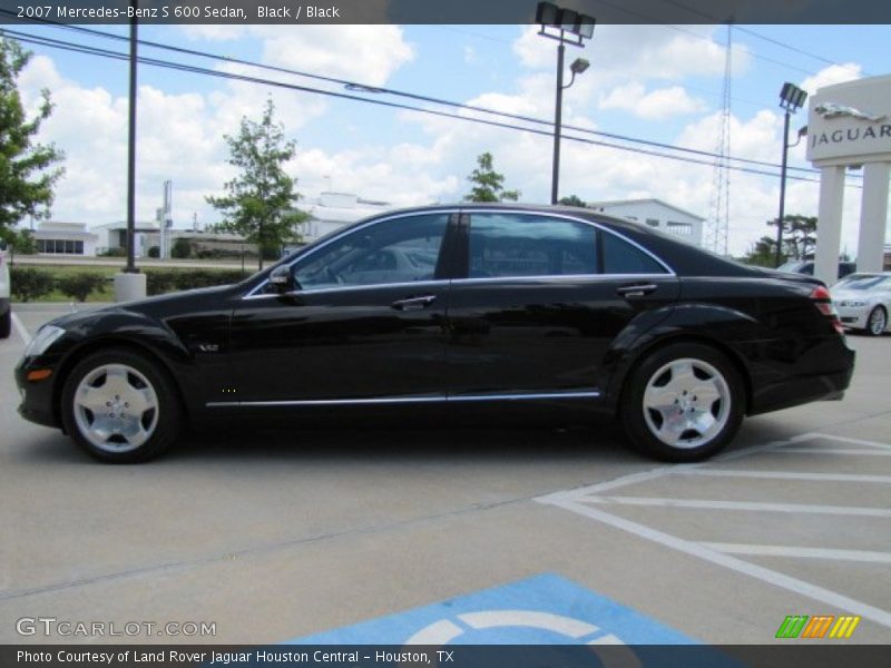 Black / Black 2007 Mercedes-Benz S 600 Sedan