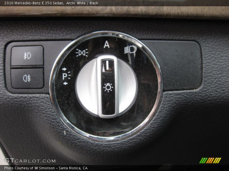 Arctic White / Black 2010 Mercedes-Benz E 350 Sedan