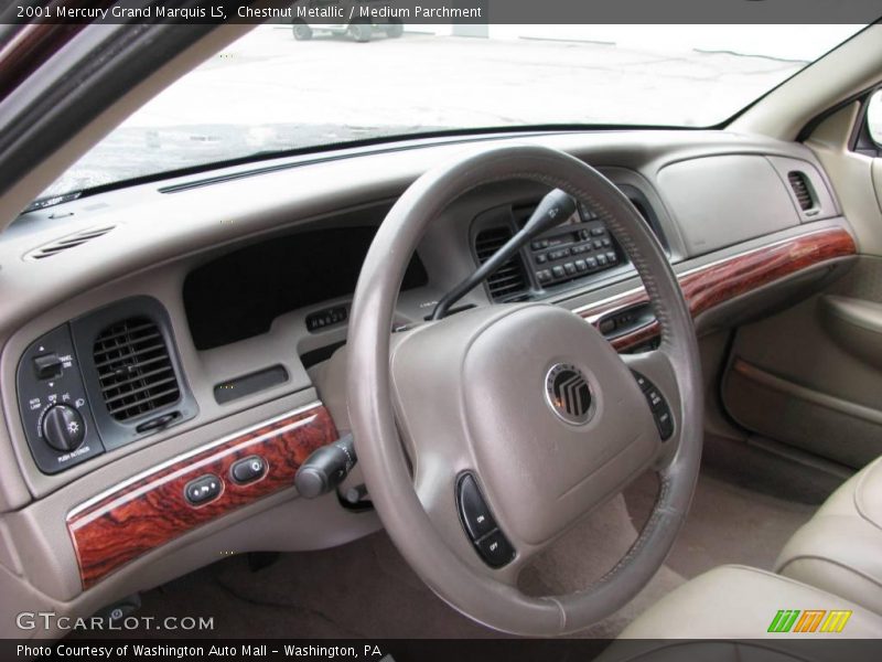 Chestnut Metallic / Medium Parchment 2001 Mercury Grand Marquis LS