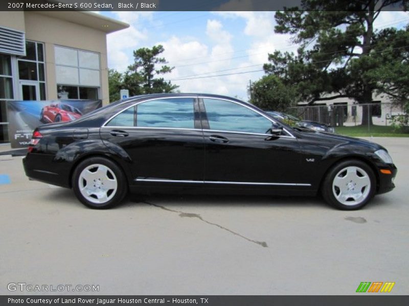 Black / Black 2007 Mercedes-Benz S 600 Sedan