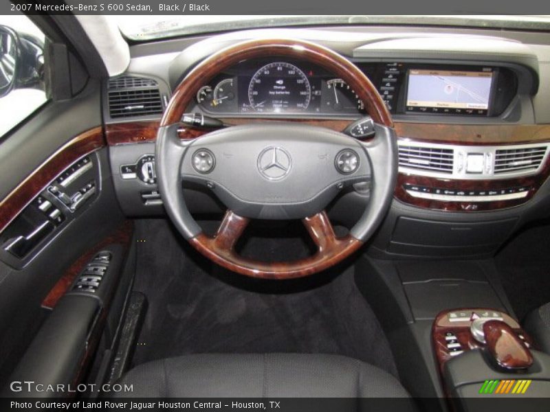 Black / Black 2007 Mercedes-Benz S 600 Sedan