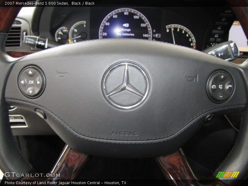 Black / Black 2007 Mercedes-Benz S 600 Sedan