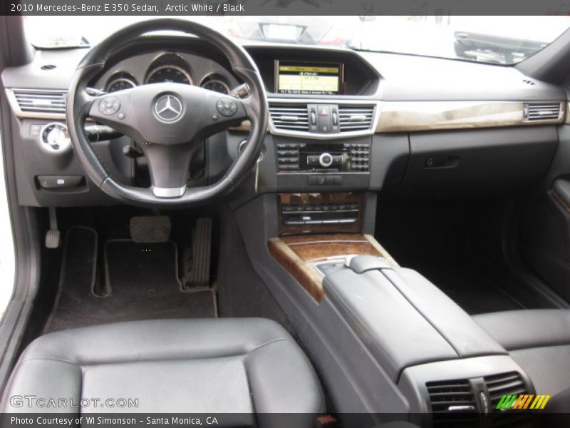 Arctic White / Black 2010 Mercedes-Benz E 350 Sedan