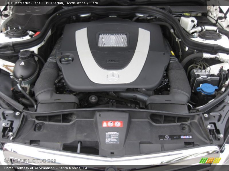 Arctic White / Black 2010 Mercedes-Benz E 350 Sedan
