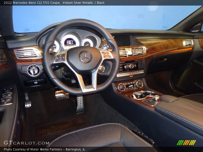 Iridium Silver Metallic / Black 2012 Mercedes-Benz CLS 550 Coupe