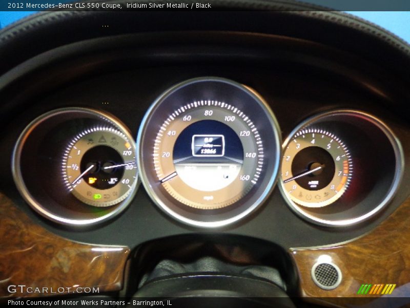 Iridium Silver Metallic / Black 2012 Mercedes-Benz CLS 550 Coupe