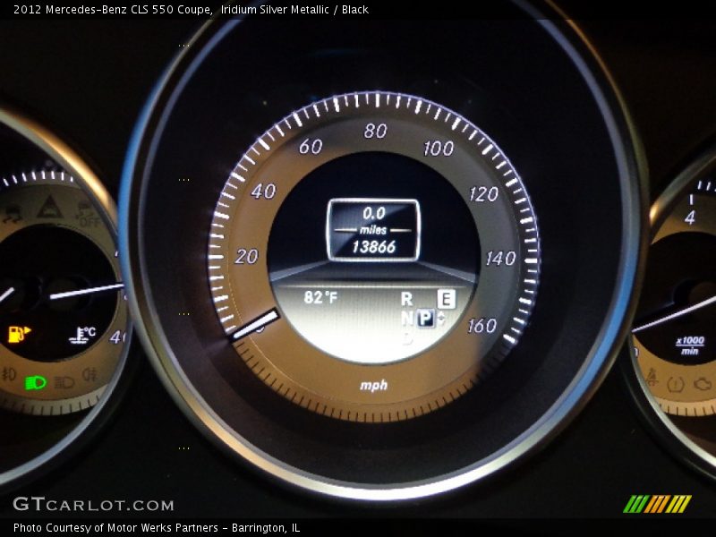 Iridium Silver Metallic / Black 2012 Mercedes-Benz CLS 550 Coupe