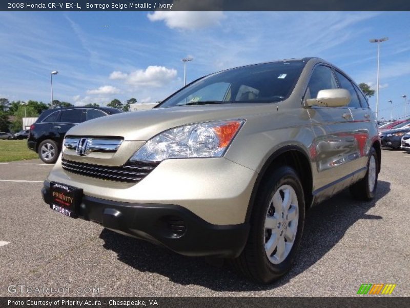 Borrego Beige Metallic / Ivory 2008 Honda CR-V EX-L