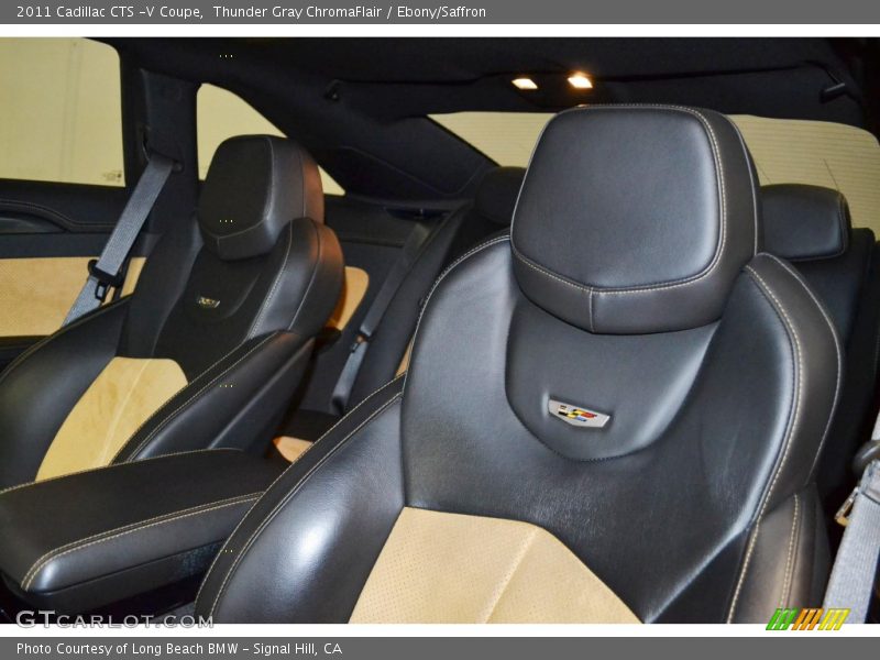 Thunder Gray ChromaFlair / Ebony/Saffron 2011 Cadillac CTS -V Coupe