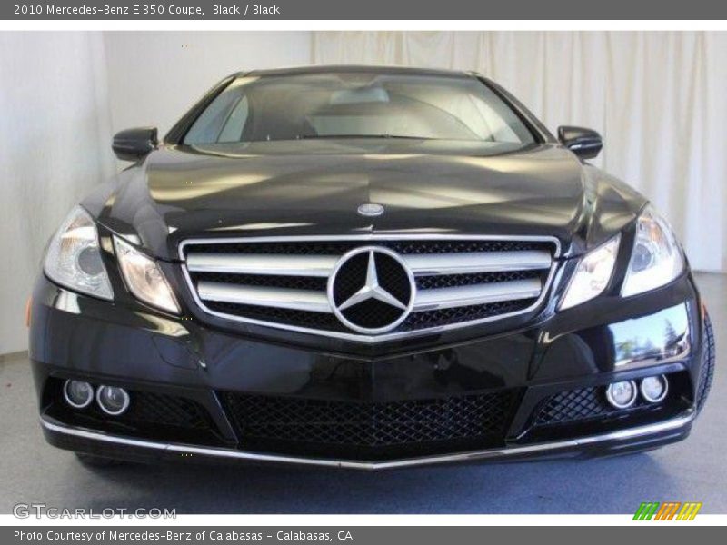 Black / Black 2010 Mercedes-Benz E 350 Coupe