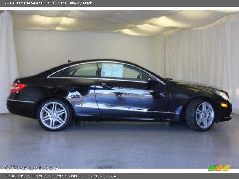 Black / Black 2010 Mercedes-Benz E 350 Coupe