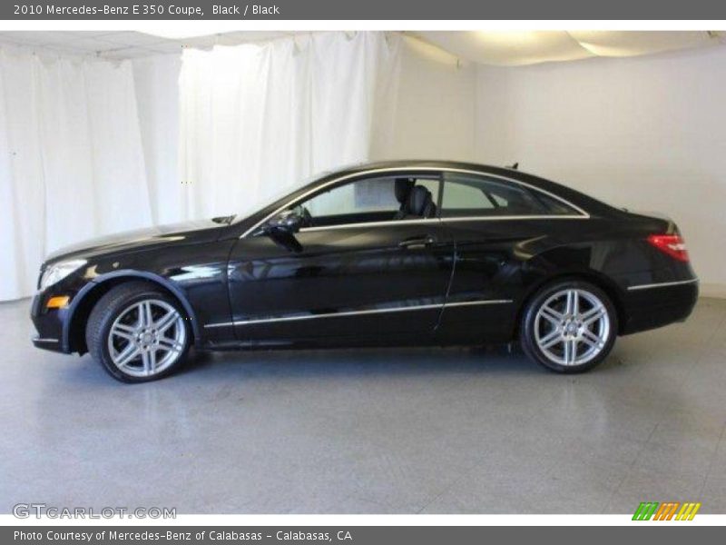 Black / Black 2010 Mercedes-Benz E 350 Coupe