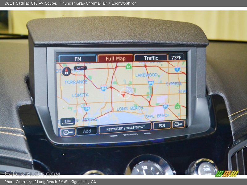 Navigation of 2011 CTS -V Coupe