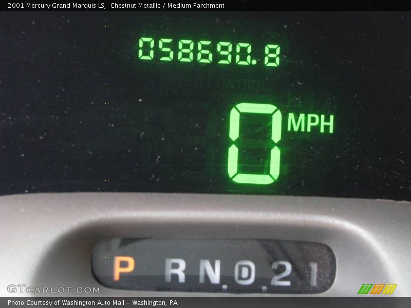 Chestnut Metallic / Medium Parchment 2001 Mercury Grand Marquis LS