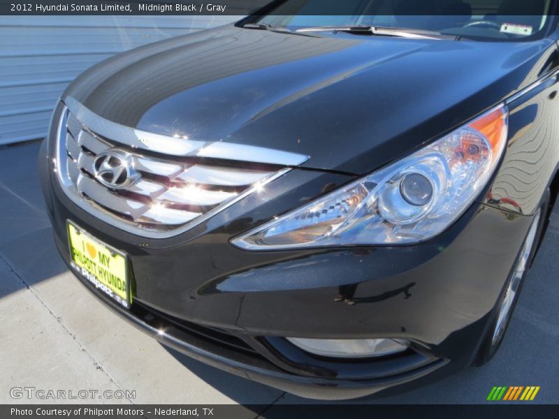 Midnight Black / Gray 2012 Hyundai Sonata Limited