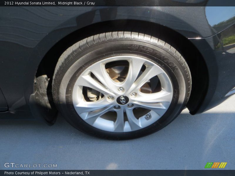 Midnight Black / Gray 2012 Hyundai Sonata Limited