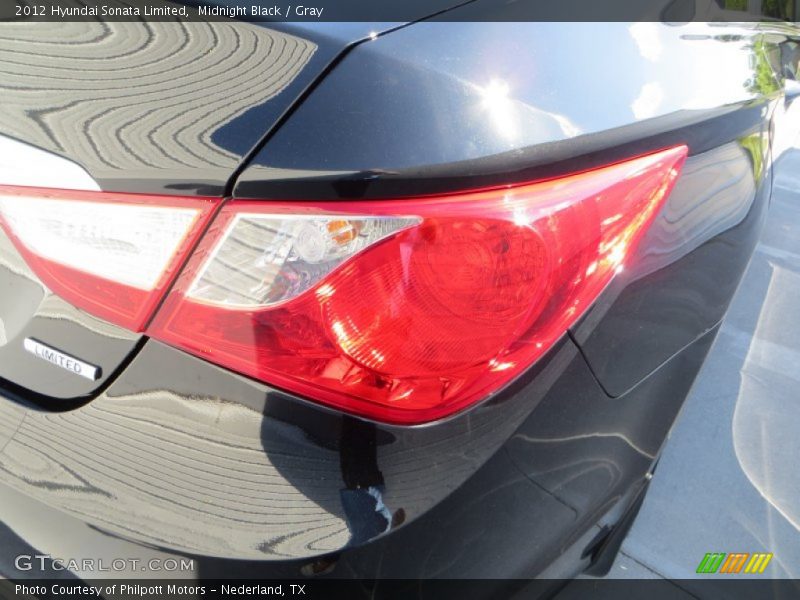 Midnight Black / Gray 2012 Hyundai Sonata Limited