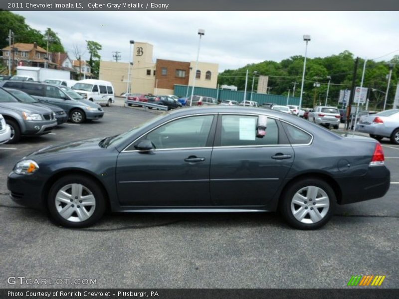 Cyber Gray Metallic / Ebony 2011 Chevrolet Impala LS