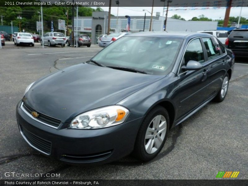 Cyber Gray Metallic / Ebony 2011 Chevrolet Impala LS