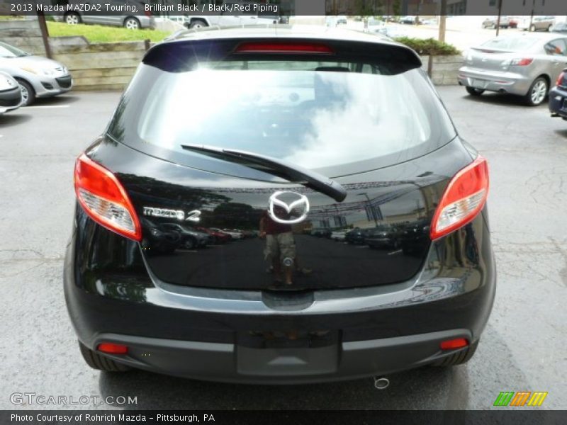 Brilliant Black / Black/Red Piping 2013 Mazda MAZDA2 Touring