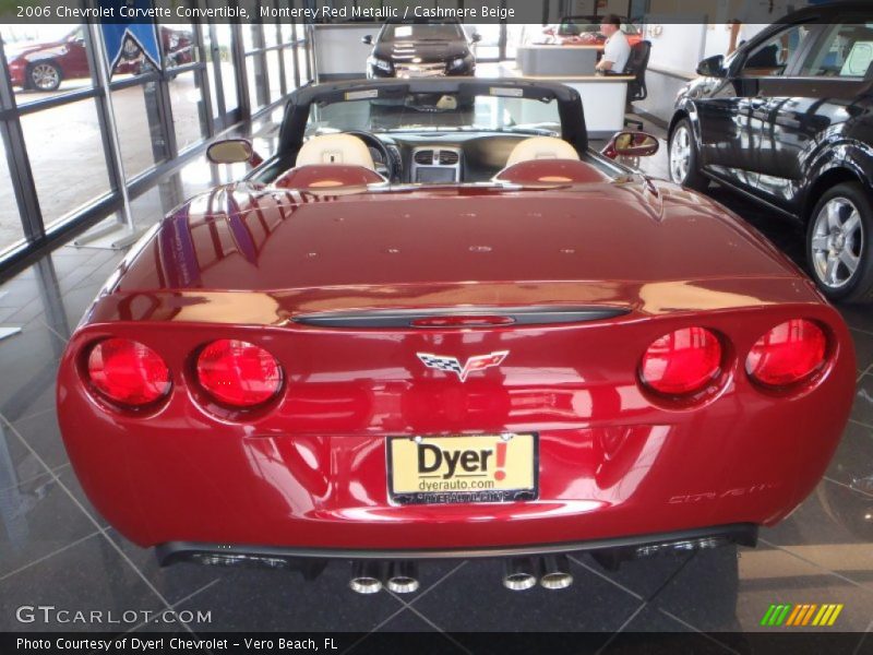 Monterey Red Metallic / Cashmere Beige 2006 Chevrolet Corvette Convertible