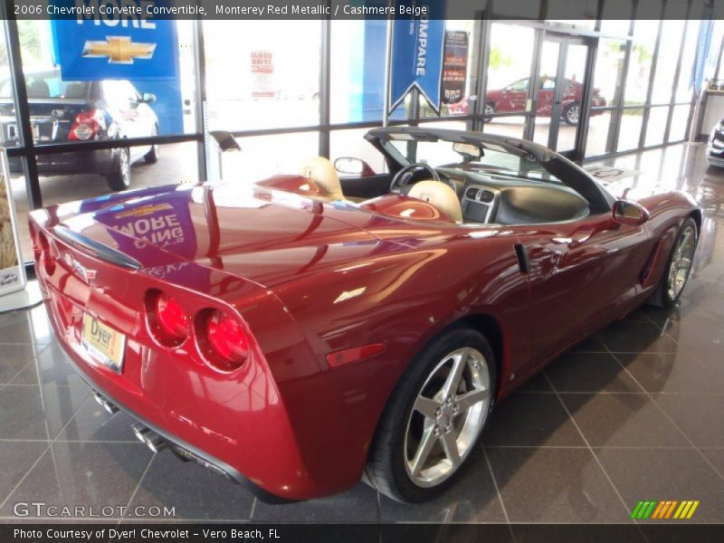 Monterey Red Metallic / Cashmere Beige 2006 Chevrolet Corvette Convertible